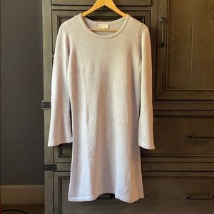 Bell sleeve sweater dress